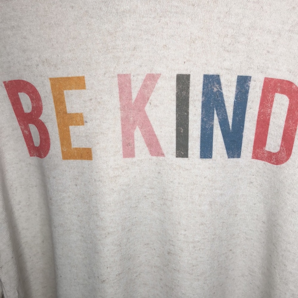 "BE KIND" Statement hooded top - Picture 9 of 9